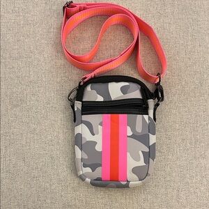 Haute Shore Casey Rise Camo Hot Pink Crossbody Cell Phone Bag